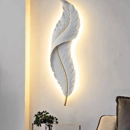創意羽毛壁燈